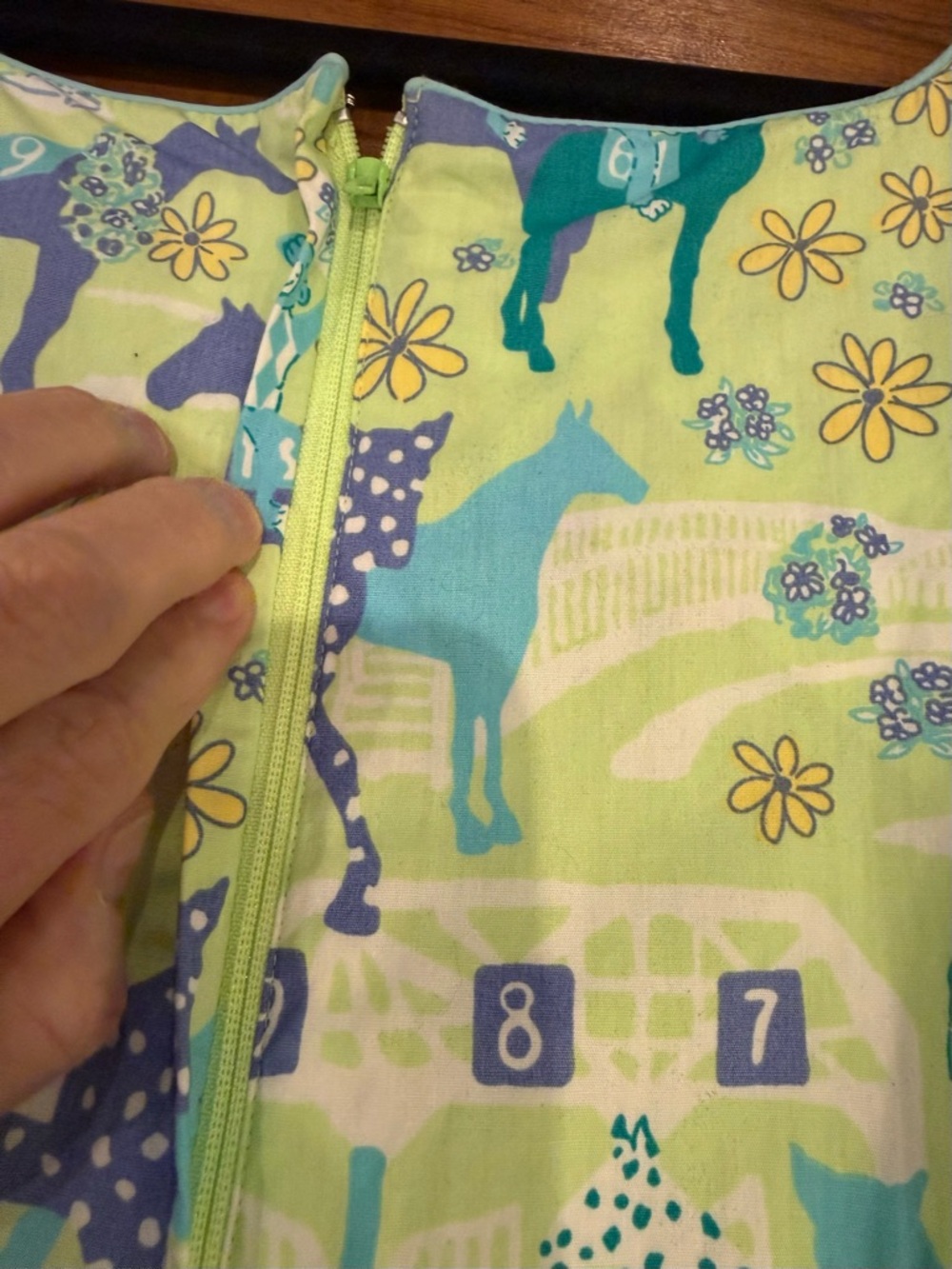 Lilly Pulitzer Limited Edition Sleeveless Shift Kentucky Derby Low Riders Dress - Picture 6 of 13